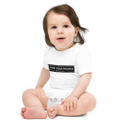 State Your Source Infant Onsie