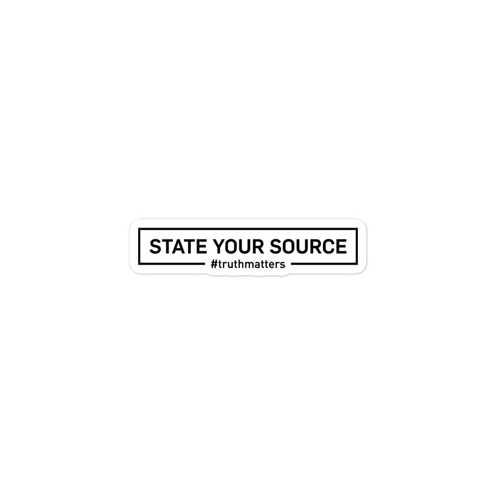 StateYourSource Sticker 1