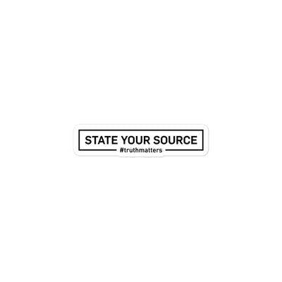 StateYourSource Sticker 1