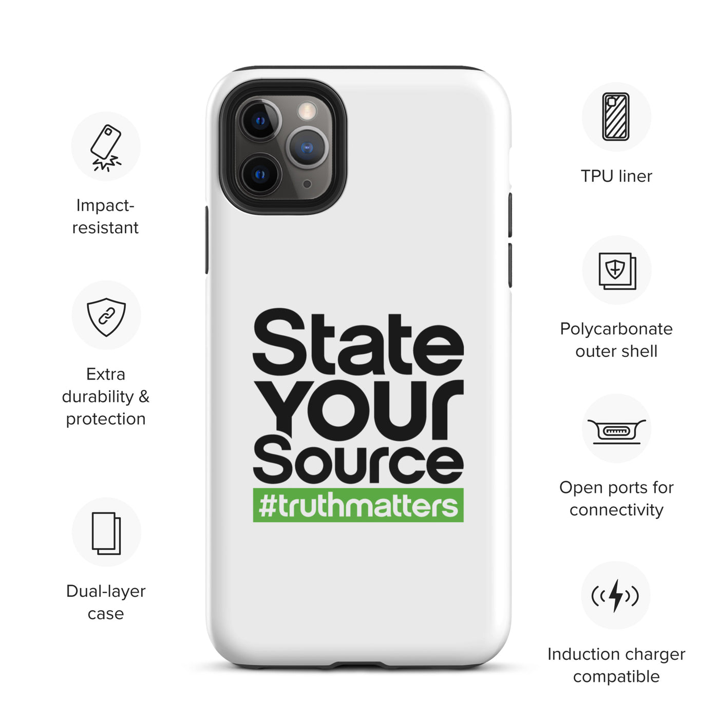 State Your Source- Tough Case for iPhone®s