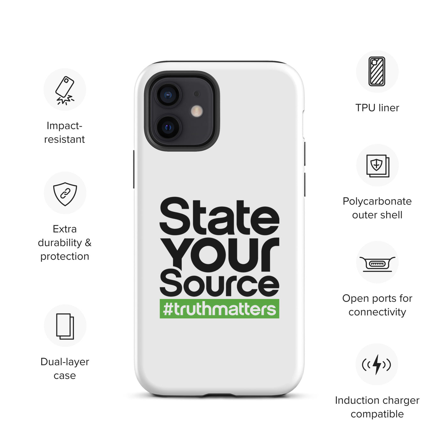 State Your Source- Tough Case for iPhone®s