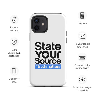 State Your Source- Tough Case for iPhone®s BLUE