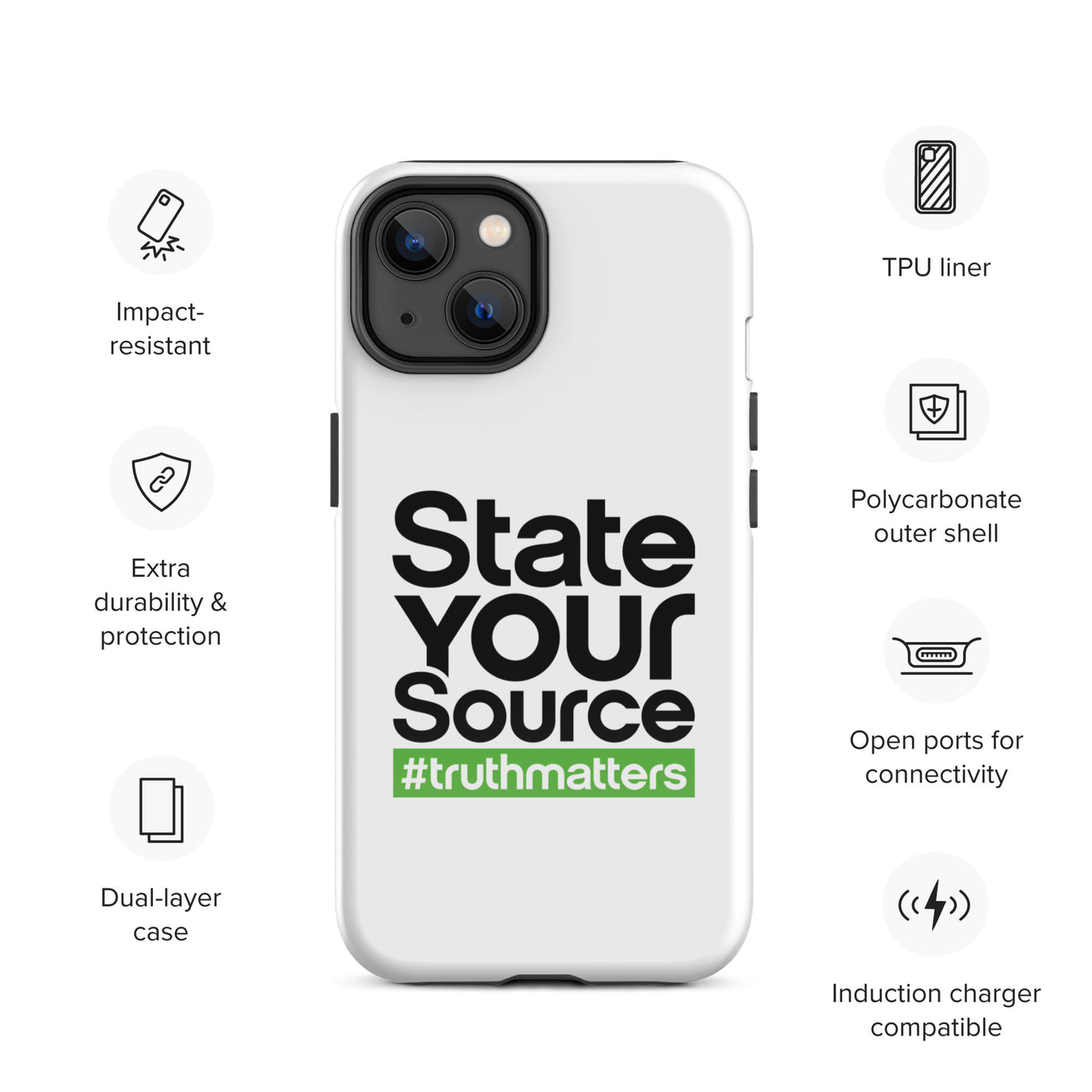 State Your Source- Tough Case for iPhone®s