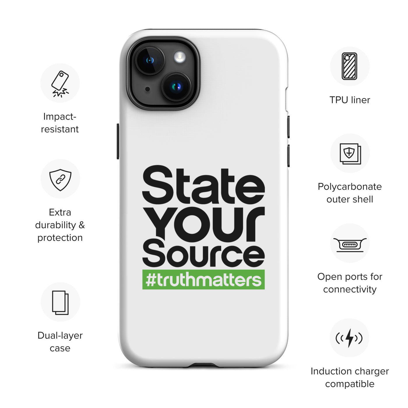 State Your Source- Tough Case for iPhone®s