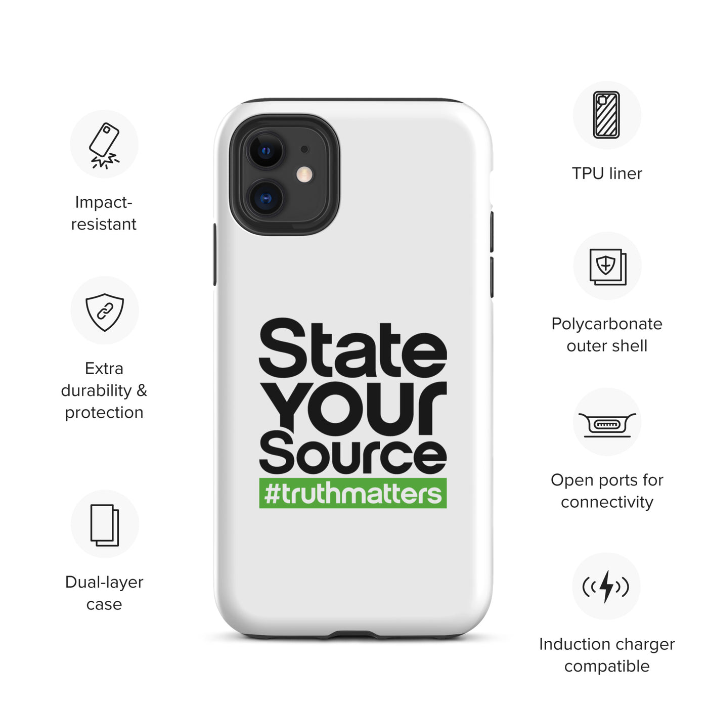 State Your Source- Tough Case for iPhone®s