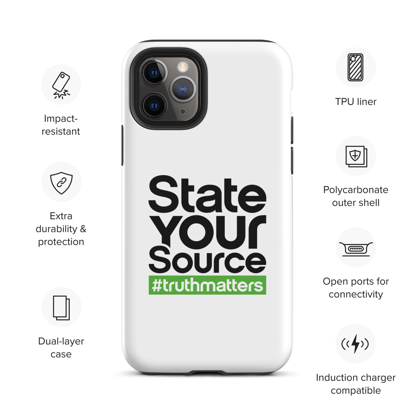 State Your Source- Tough Case for iPhone®s