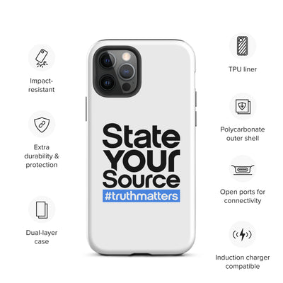 State Your Source- Tough Case for iPhone®s BLUE