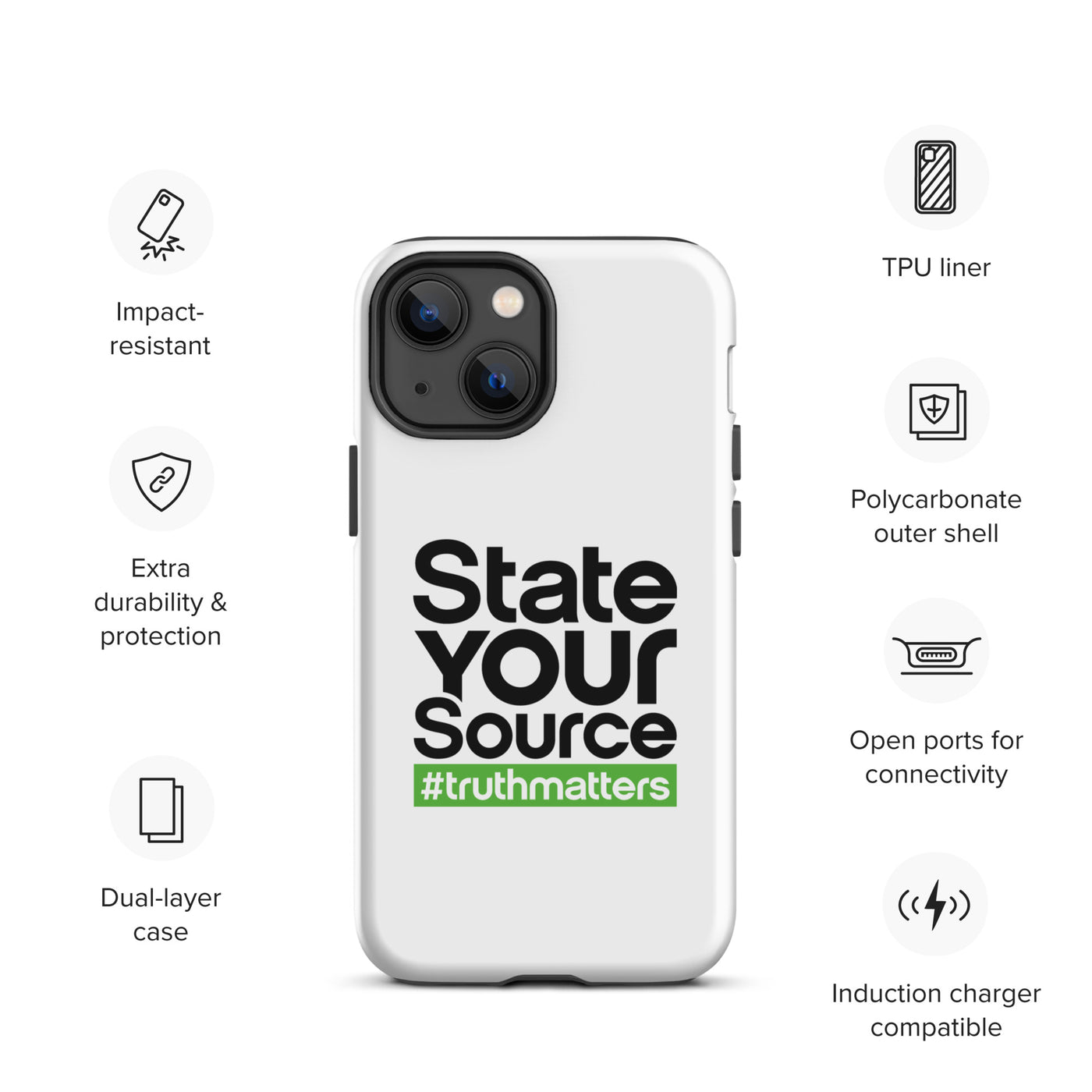 State Your Source- Tough Case for iPhone®s