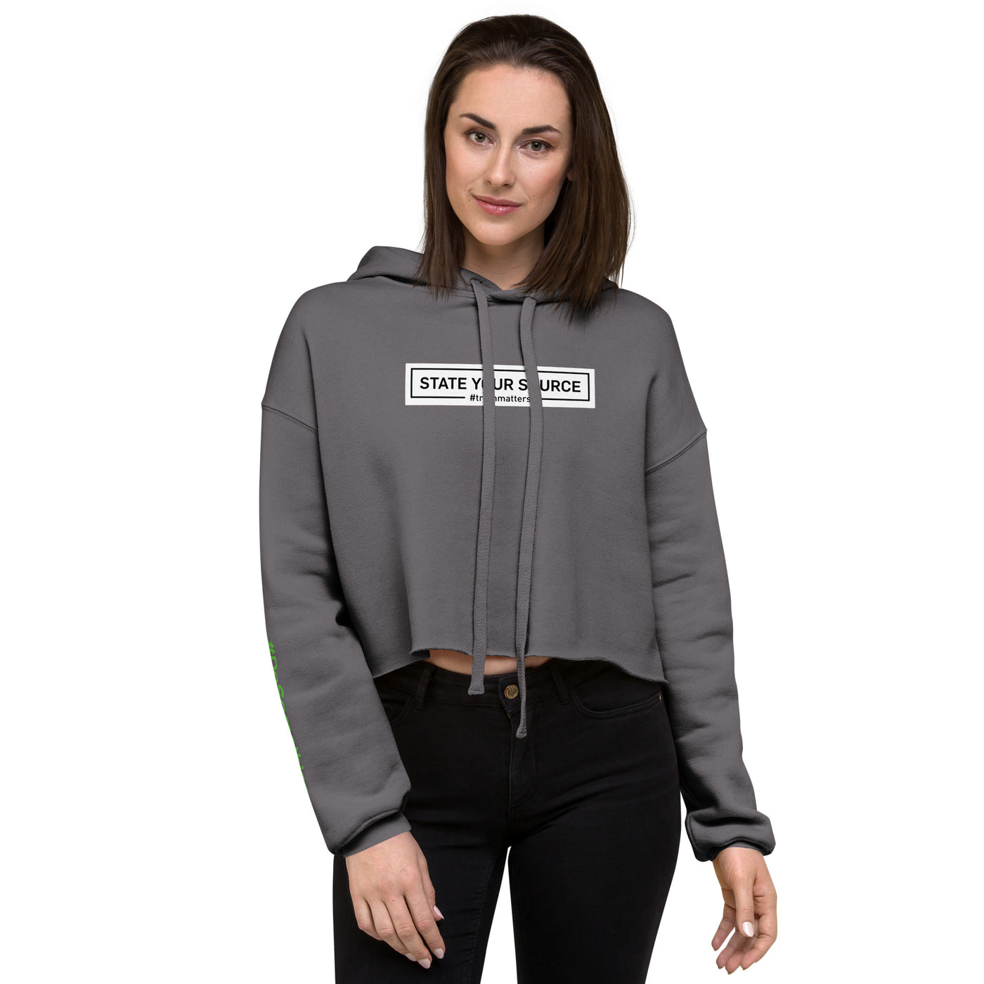 State Your Source #DoSomething Crop Hoodie