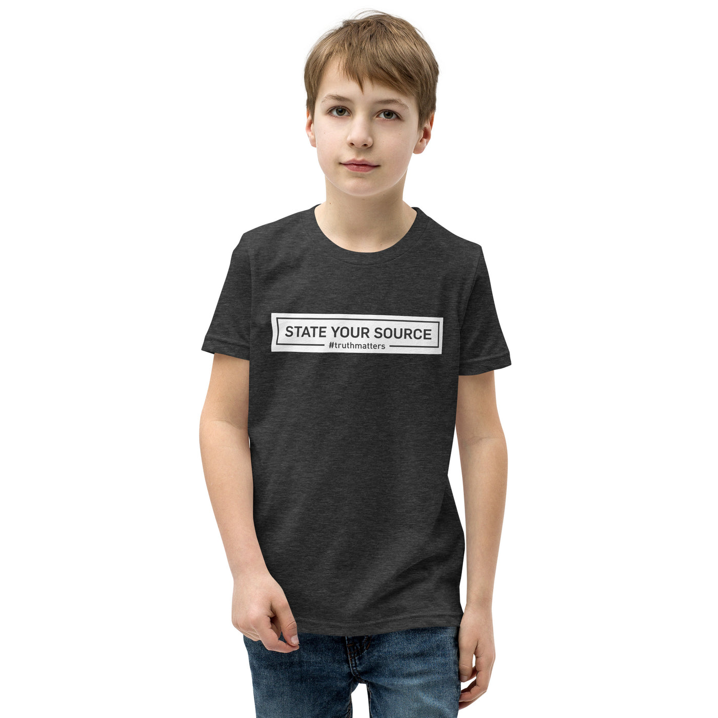 State Your Source- Youth Short Sleeve T-Shirt 2