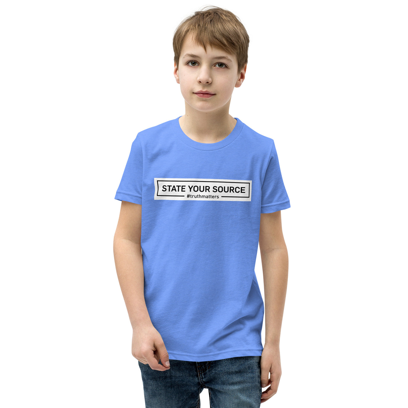 State Your Source- Youth Short Sleeve T-Shirt 2