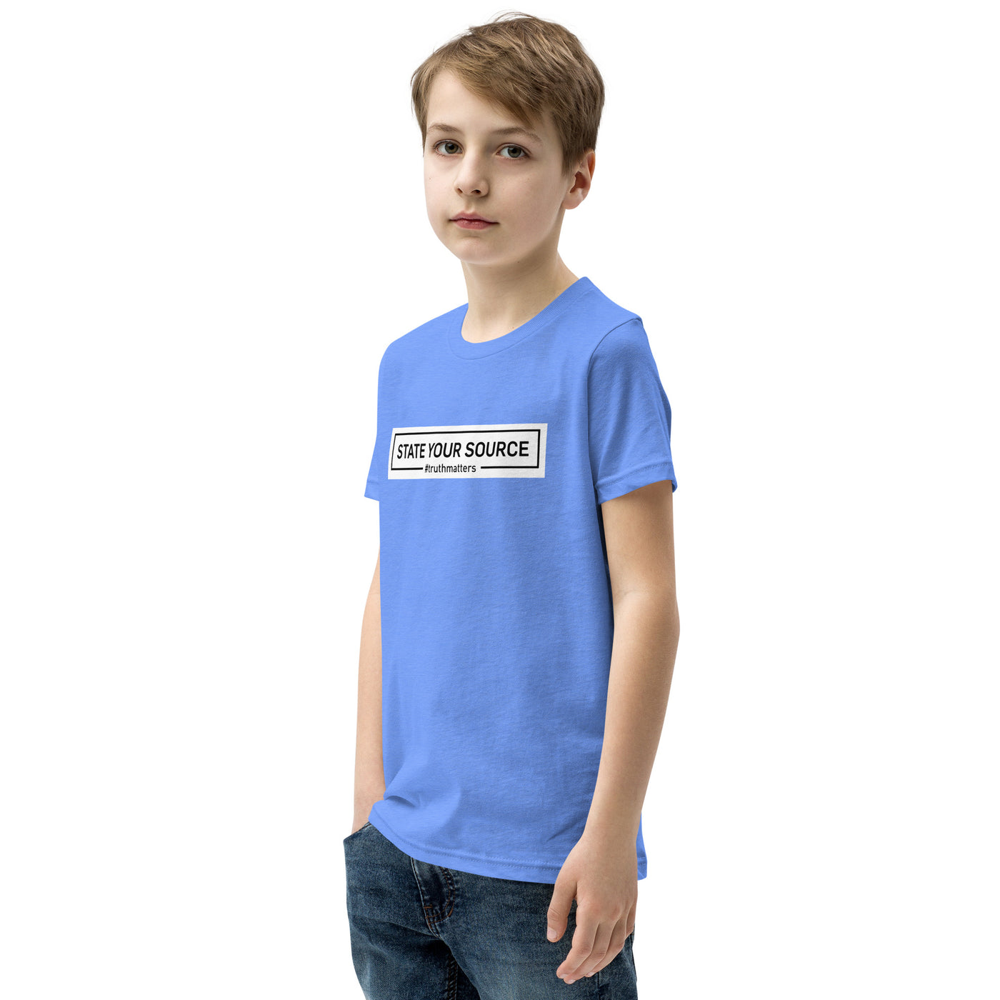 State Your Source- Youth Short Sleeve T-Shirt 2