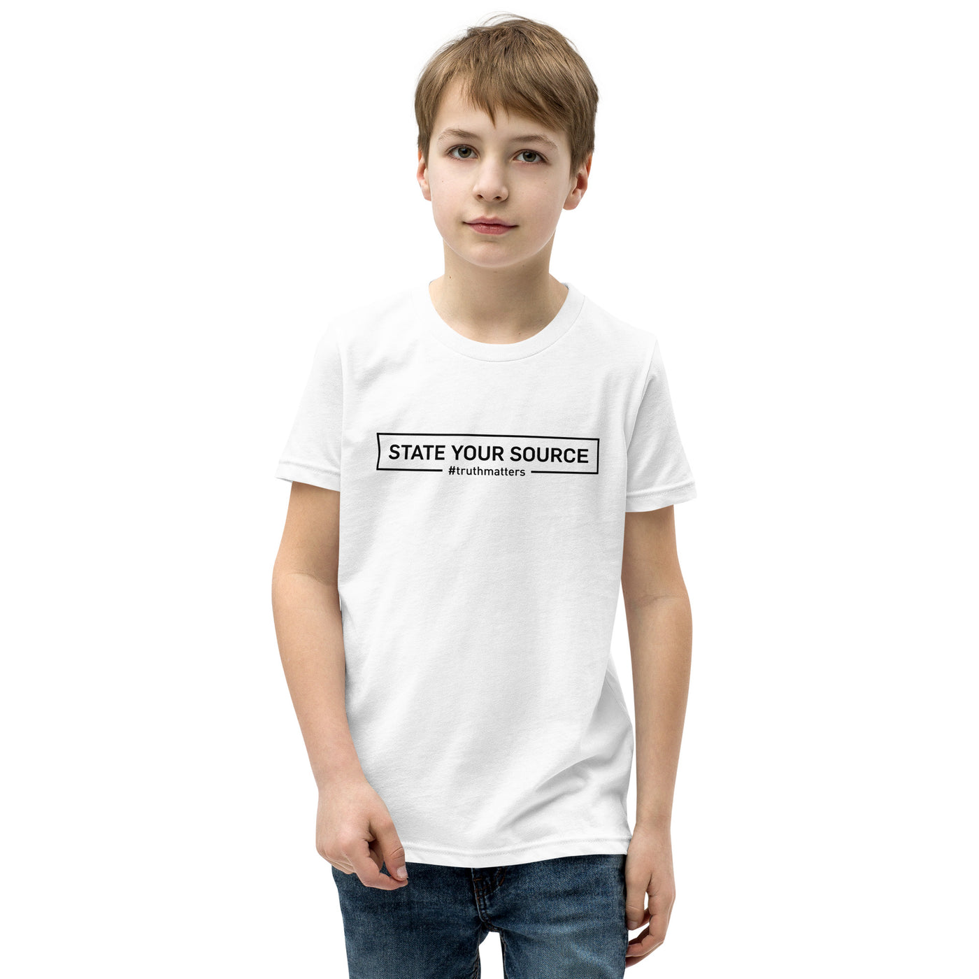 State Your Source- Youth Short Sleeve T-Shirt 2