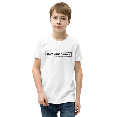 State Your Source- Youth Short Sleeve T-Shirt 2