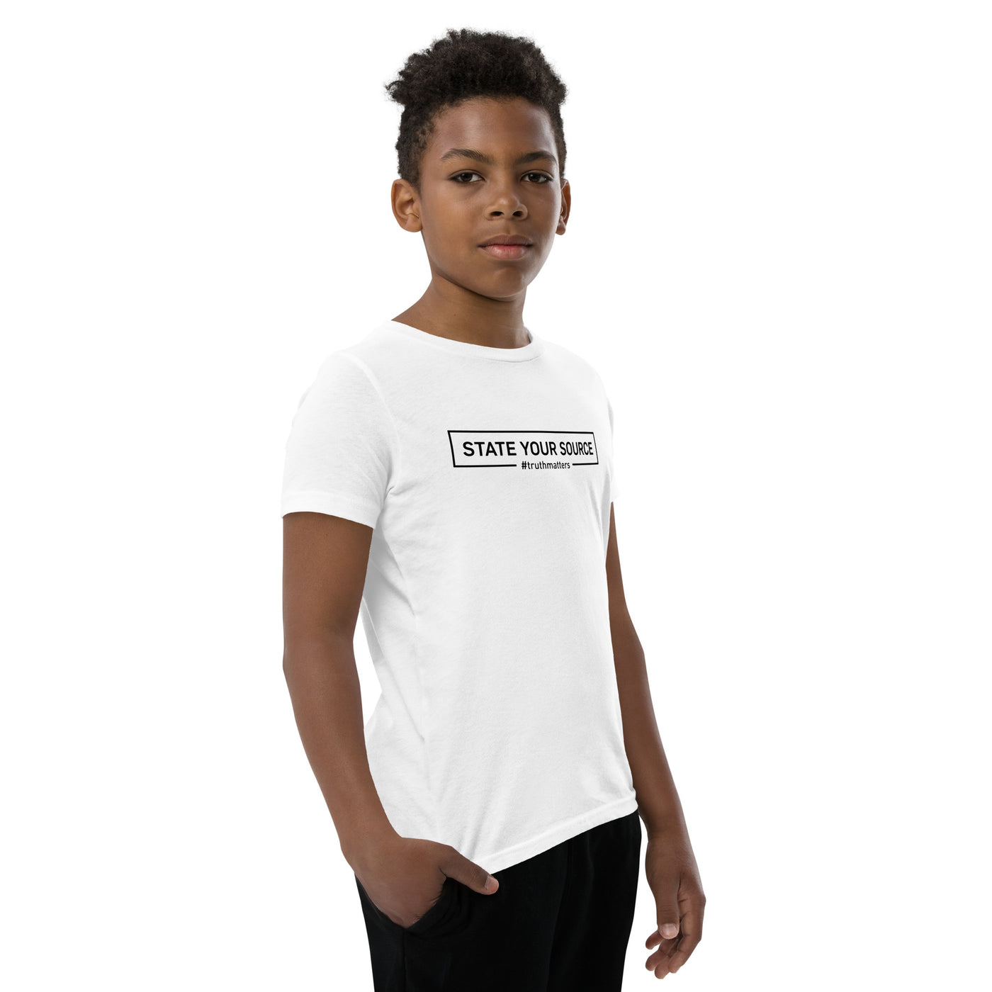 State Your Source- Youth Short Sleeve T-Shirt 2